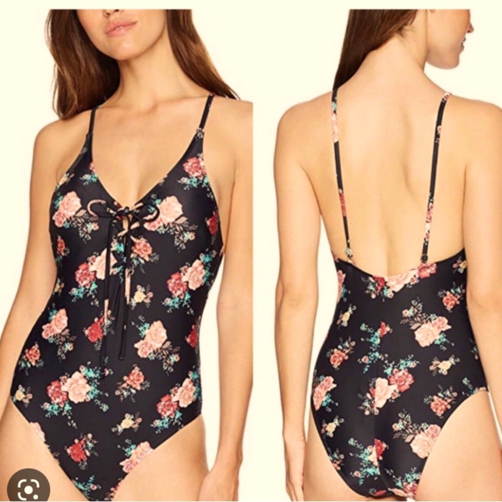 Floral one piece swim